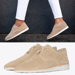 Nisolo Sedona Lightweight Derby Stone Suede Oxfords Women’s Shoes Leather Size 7